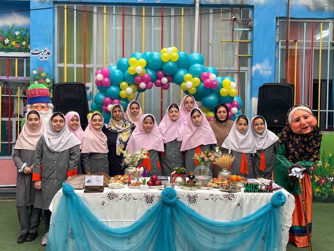 جشن سال نو دبستان دخترانه آذردخت