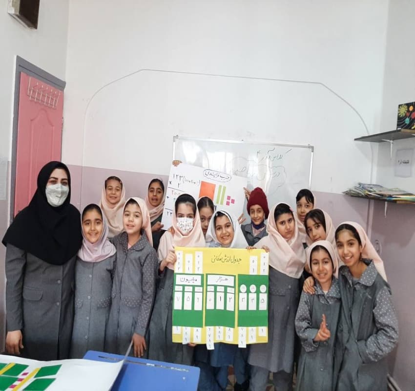 عددنویسی با جدول ارزش مکانی 